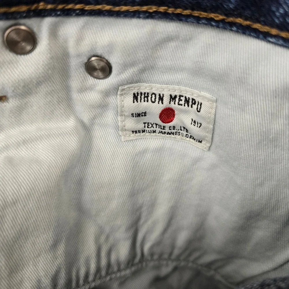 J.Crew Nihon Menpu Jeans Mens 36x34 Dark Wash Selvedge Japanese Denim